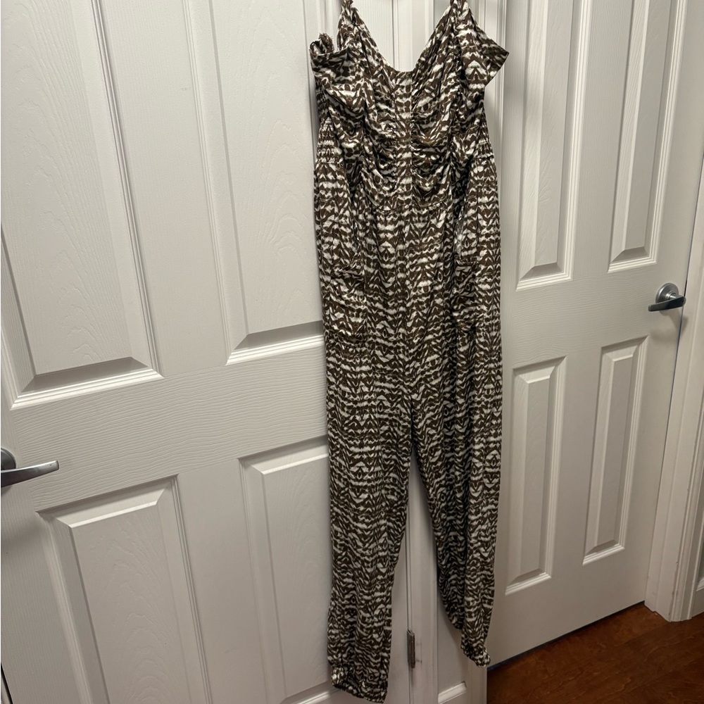 Aeropostale Brown Jumpsuit with Relaxed Fit